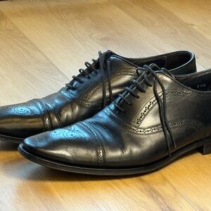 To Boot Black Leather Oxford Shoes